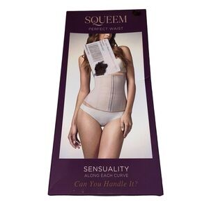 Squeem Waist Trainer Womens Size 3XL Beige Girdle Shapewear Cincher New In Box
